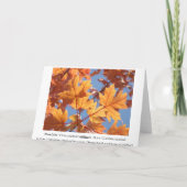 Cartes de Travail D'Équipe Motivation Merci Automn (Dos)