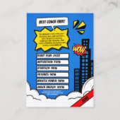 Cartes de Tricolore Personnalisées Comic, Meilleur (Dos)