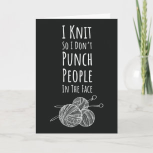Cartes de tricot amusantes Humour Tricoteuse