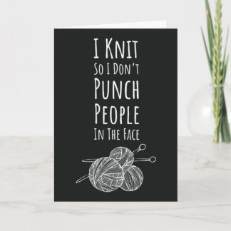 Cartes de tricot amusantes Humour Tricoteuse