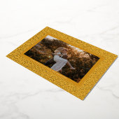 Cartes de vacances à motif de feuille d'or Boho Go (Rotation)