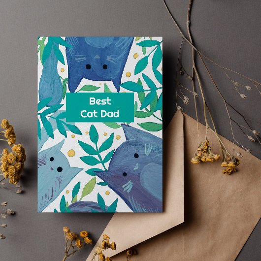 Cartes de vacances Blue Cats & branches Meilleur p