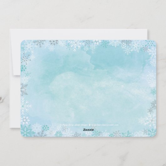 Cartes de vacances de collage Winter Whimsy (Dos)