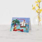Cartes de vacances de défilé de bateaux côtiers de (Fleur jaune)