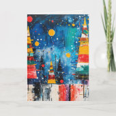 Cartes de vacances de design abstrait (Devant)