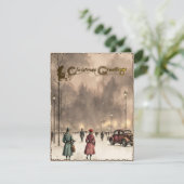 Cartes de vacances de Noël Vintage (Debout devant)