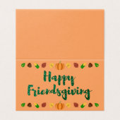 Cartes de vacances de Thanksgiving Friendsgiving j (Outside Unfolded)
