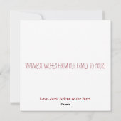 Cartes de vacances d'hiver de scène de neige à l'a (Dos)