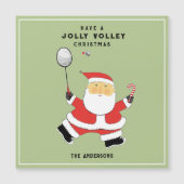 Cartes de vacances drôles de badminton (Devant)