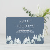 Cartes de vacances du logo d'entreprise Xmas Trees (Debout devant)