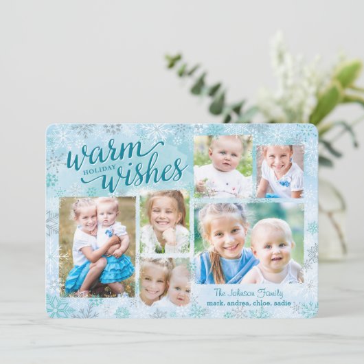 Cartes de vacances en collage Winter Whimsy (Debout devant)