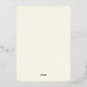 Cartes de vacances en flocons de neige (Verso)