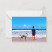 Cartes de vacances personnalisées avec photo joyeu (Dos)