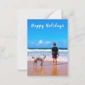 Cartes de vacances personnalisées avec photo joyeu (Devant)