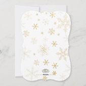 Cartes de vacances PixDezines Flocons/Or/Argent (Dos)