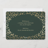 Cartes de vacances pour la calligraphie de neige v (Dos)