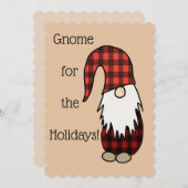 Cartes de vacances Tomte Gnome (Devant / Derrière)