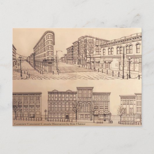 Cartes de Vancouver Gastown Art Souvenirs Cartes p (Devant)