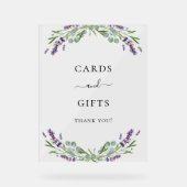 Cartes de verdure lavande mariage eucalyptus cadea (Recto)