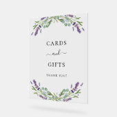 Cartes de verdure lavande mariage eucalyptus cadea (Angle)
