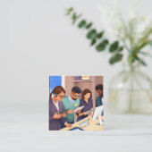 Cartes de visite (Debout devant)