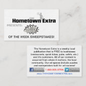 Cartes de visite (Devant / Derrière)