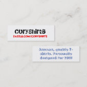 Cartes de visite (Devant / Derrière)