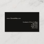 Cartes de visite (Dos)