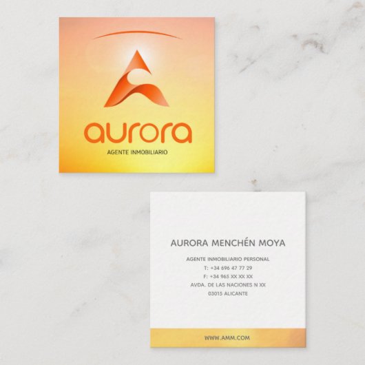 CARTES DE VISITE (Devant / Derrière)