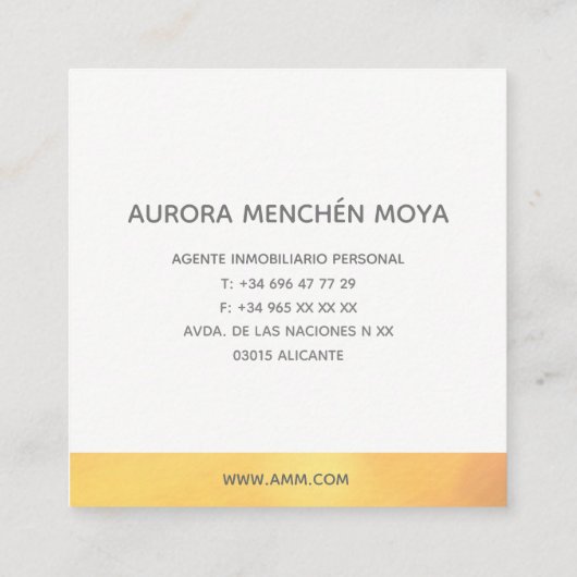 CARTES DE VISITE (Dos)