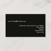 Cartes de visite (Dos)