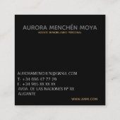 CARTES DE VISITE (Dos)