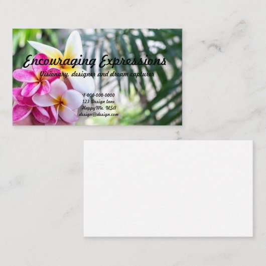  cartes de visite (Devant / Derrière)