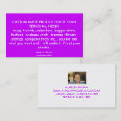 cartes de visite (Devant / Derrière)