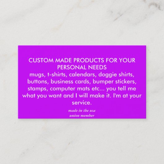 cartes de visite (Devant)