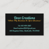 Cartes de visite (Dos)