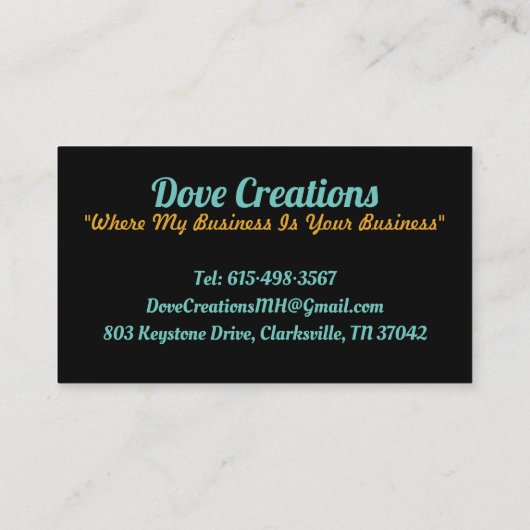 Cartes de visite (Dos)