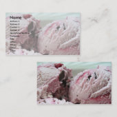 Cartes de visite 001 de crème glacée (Devant / Derrière)