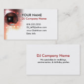 Cartes de visite 01 du DJ (Devant / Derrière)
