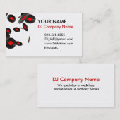 Cartes de visite 02 du DJ (Devant / Derrière)