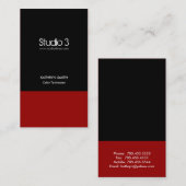 Cartes de visite - 1 moderne (Devant / Derrière)