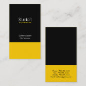 Cartes de visite - 1 moderne (Devant / Derrière)