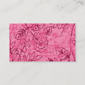 Cartes de visite 2 de Fleur de lis Pink (Dos)