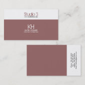 Cartes de visite - 2 modernes horizontaux (Devant / Derrière)