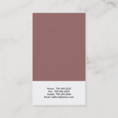 Cartes de visite - 2 modernes horizontaux (Dos)