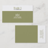 Cartes de visite - 2 modernes horizontaux (Devant / Derrière)