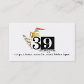 cartes de visite 39designs (Dos)