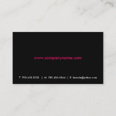 Cartes de visite - 3 modernes (Dos)