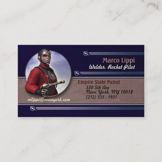 Cartes de visite #4 pilotes de Rocket (Devant)