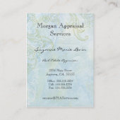 Cartes de visite à ailes de marguerite des bijoux (Dos)